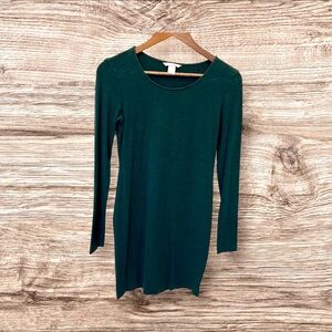 H&M Emerald Long Sleeve Dress
